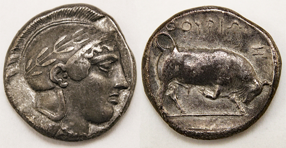 D-Camera Lucania Thurium tetradrachm double nomos 443-400 BC 15.47g Reshoot 4-6-21.jpg