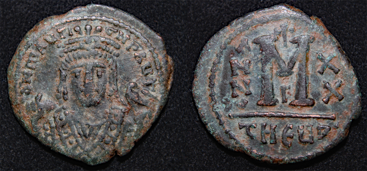 D-Camera Maurice Tiberius follis Antioch RY 20 AD 601-2.AD 10.61g Sear 533 5-2-22.jpg