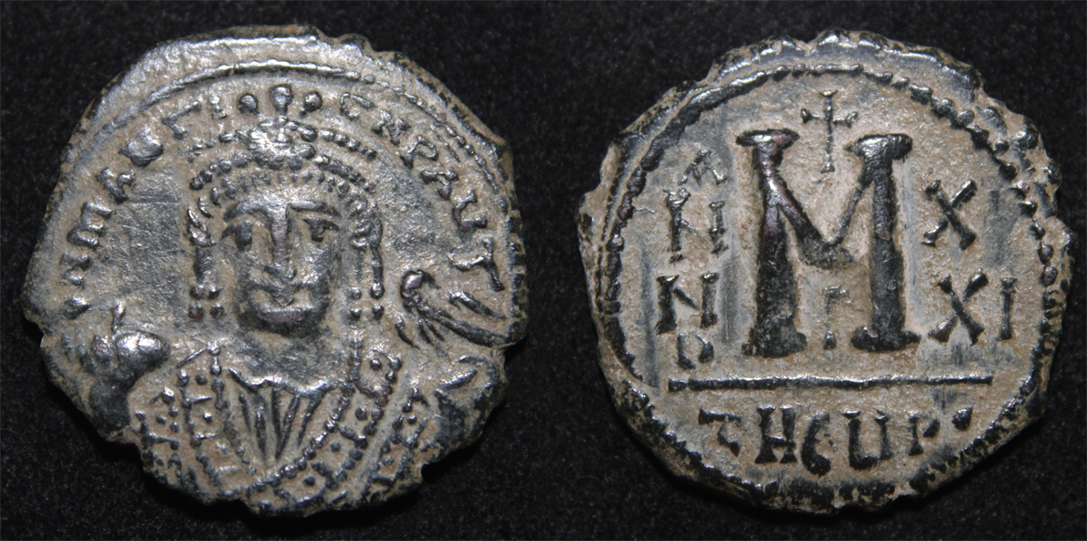 D-Camera Maurice Tiberius follis Antioch RY 21 AD 602-3.AD 9.86g Sear 533 5-2-22.jpg
