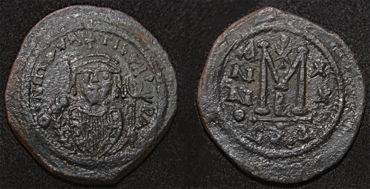 D-Camera Maurice Tiberius follis Con ry 20 601-602 Roma 12.13g Roma 96 1518 Sear 495 5-20-22.jpg