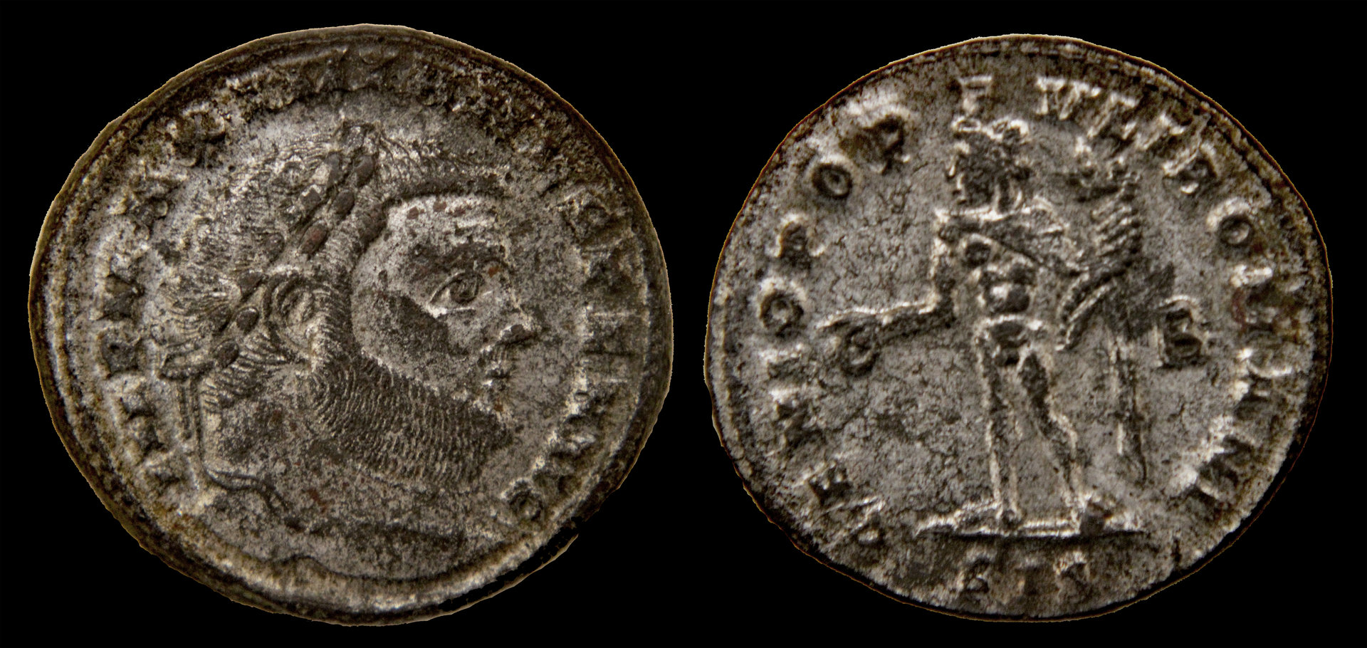 D-Camera Maximianus Follis, Silvered, 286-310 AD, Siscia Mint,, 7-21-20.jpg