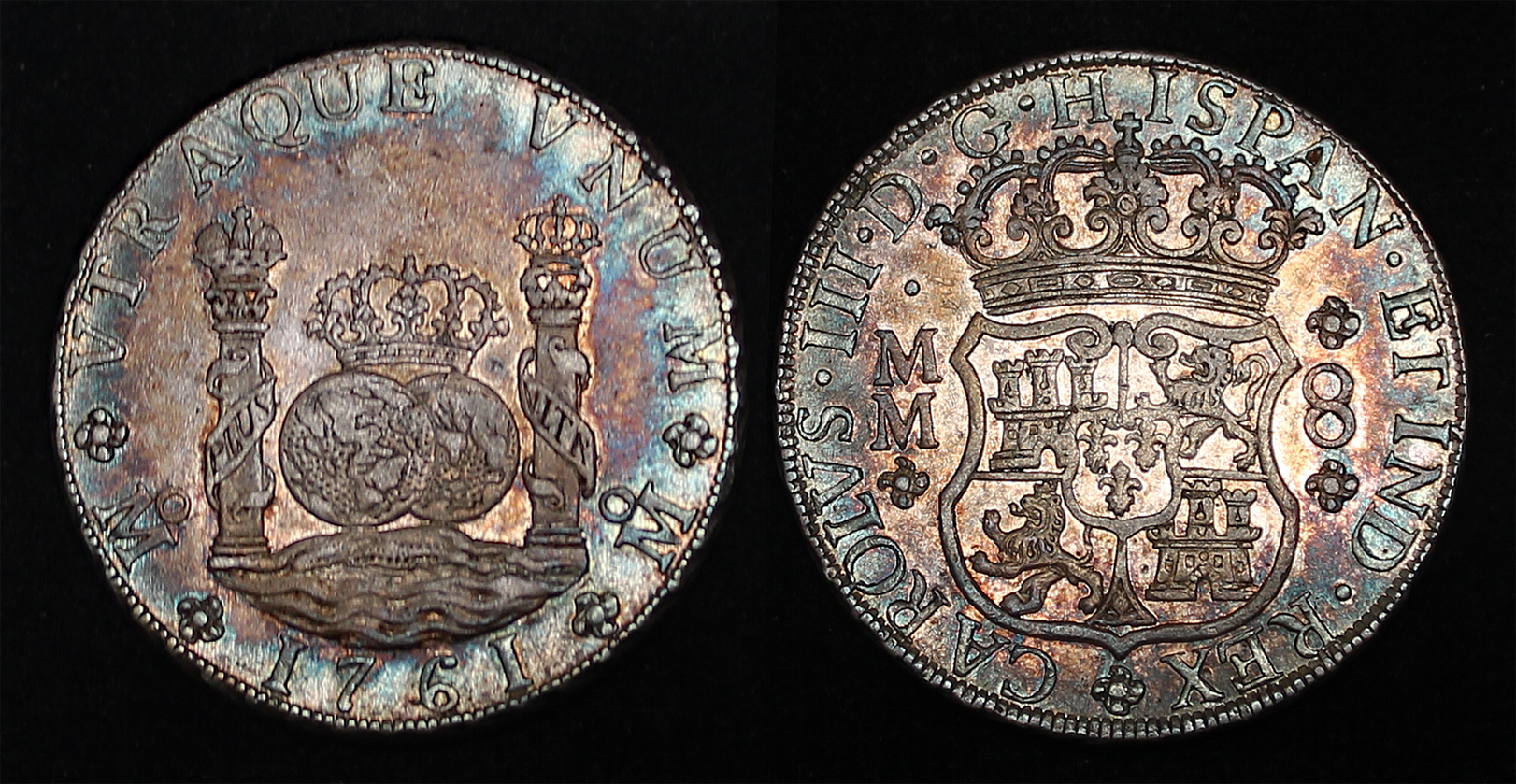 D-Camera Mexico 8 reales Charles III 1761 MM KM 105, Gilboy M8-39  26.94 grams 4-3-23.jpg