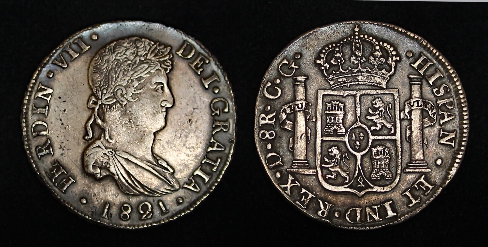 D-Camera Mexico 8 reales Ferd VII 1821 CG Durango KM 111.2 26.8 gr 5-31-23.jpg