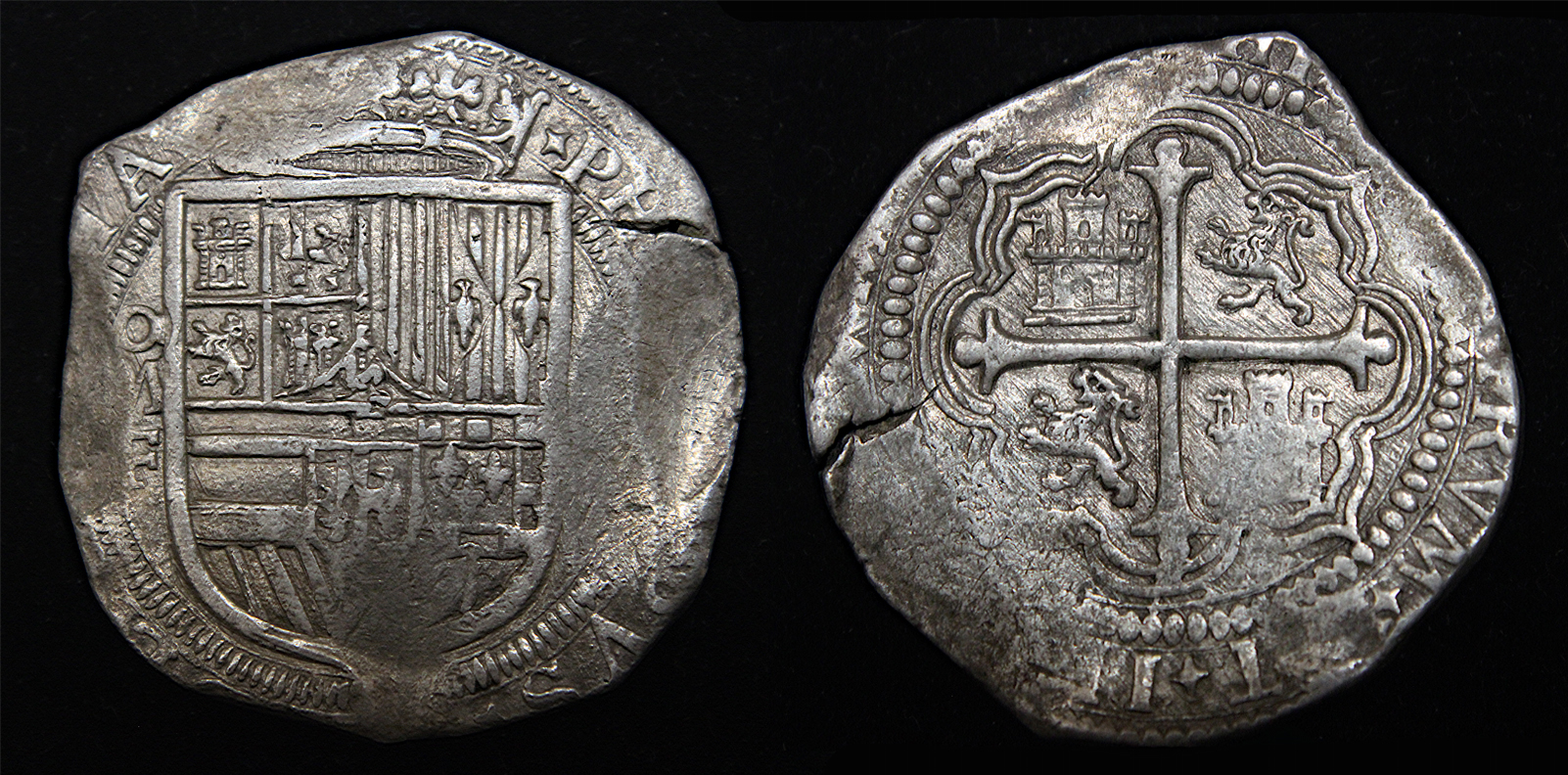 D-Camera Mexico 8 reales Phil III ND (1599-1607) assayer F KM 44.1 R. Long 1982 27.4 g 3-26-23.jpg