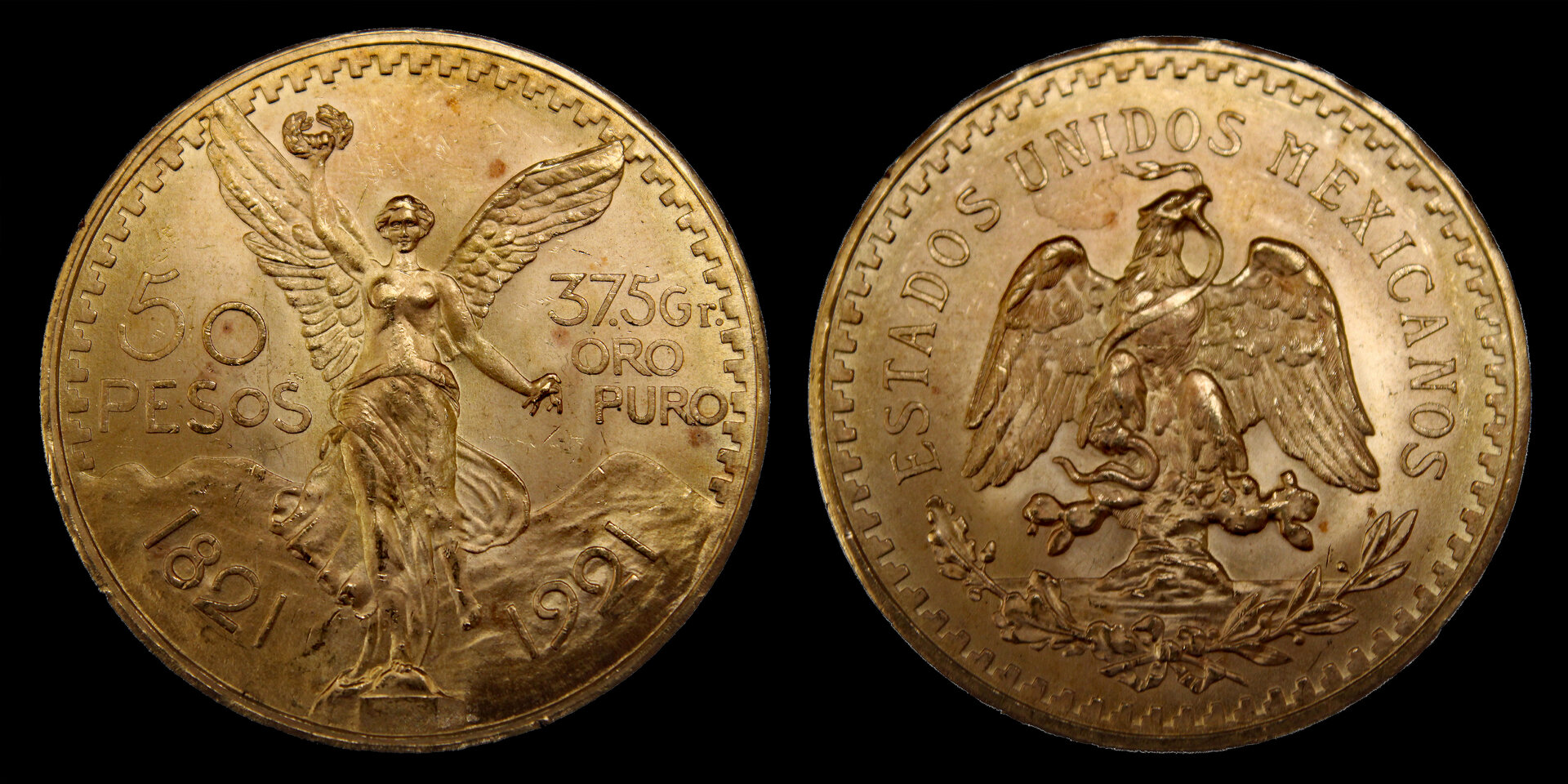 D-Camera Mexico AU 50 pesos Centenario 1921 Money Company 1992 9-19-21.jpg