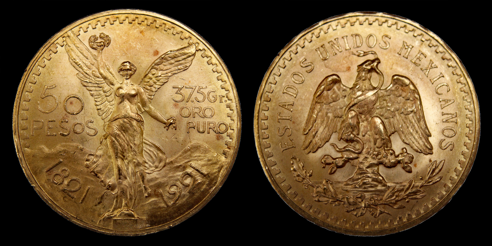 D-Camera Mexico AU 50 pesos Centenario 1921 Money Company 1992 9-19-21.jpg