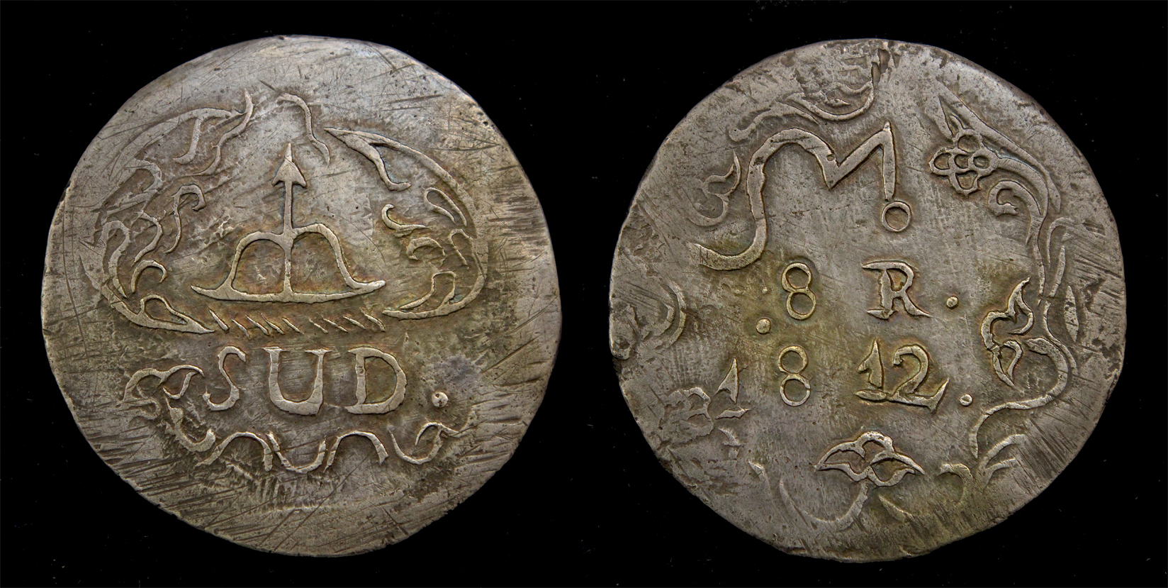 D-Camera Mexico Morelos 8 reales 'SUD' 1812 struck KM 234.a 27.7 grams 3-12-23.jpg