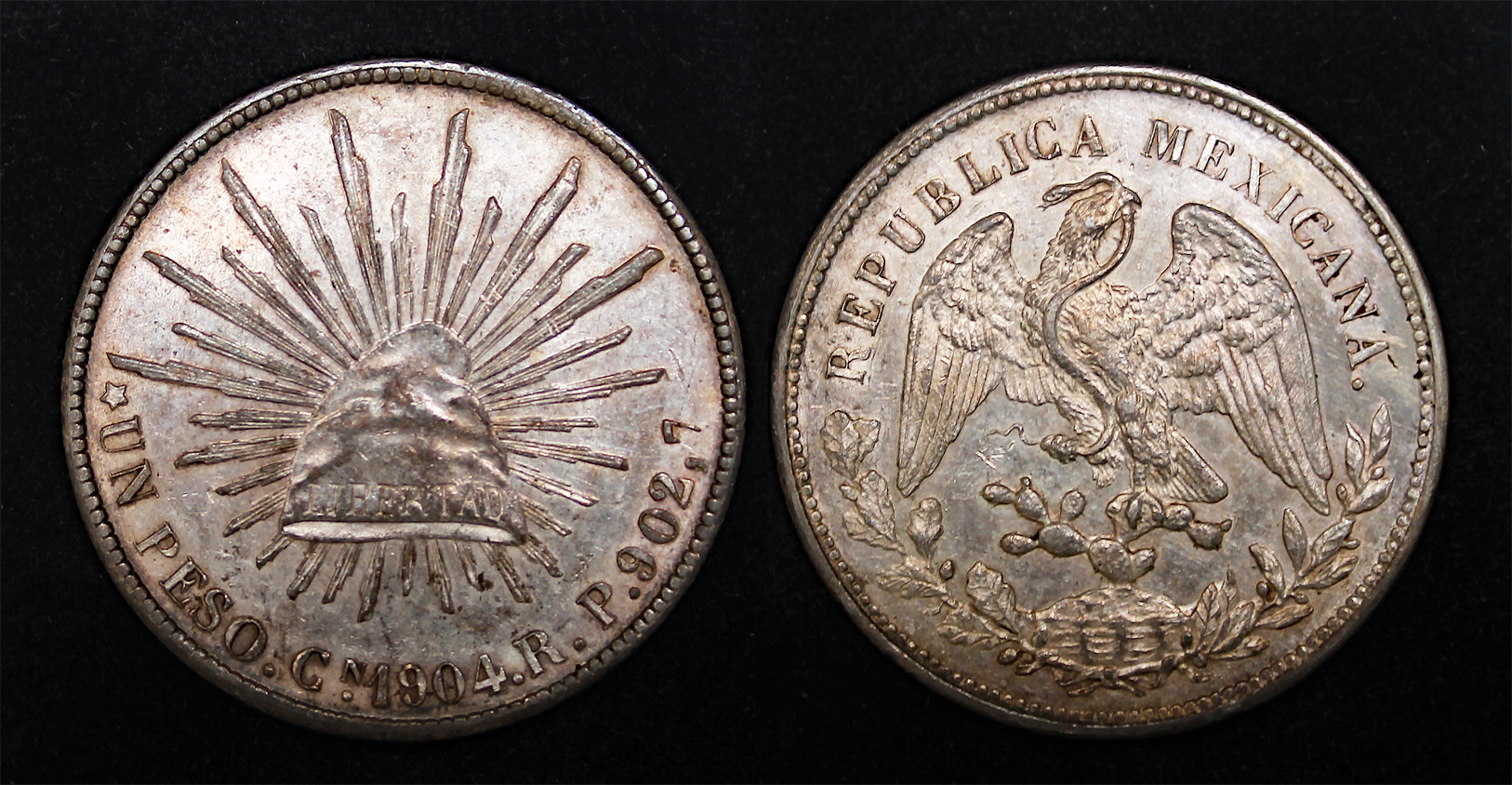 D-Camera Mexico Republic peso 1905 RP Culiacan KM 409 27.01 grams 3-16-23.jpg
