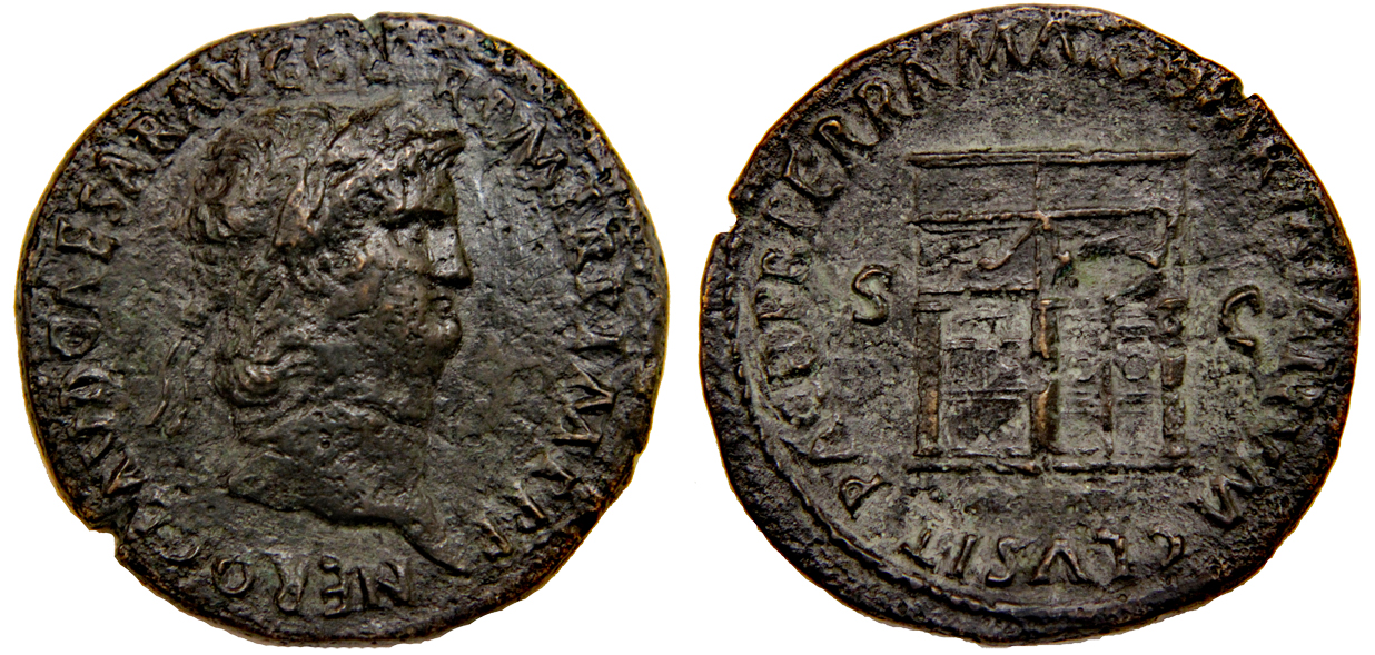 D-Camera Nero Sestertius, Temple of Peace, Besançon 1992, 23 grams, 8-11-20.jpg
