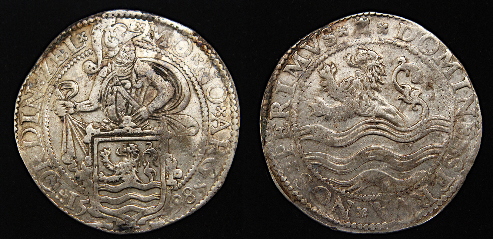 D-Camera Netherlands Zeeland lion daalder 1598 D 8870 3 year tyoe 1597-99 26.48 grams 2-21-23.jpg