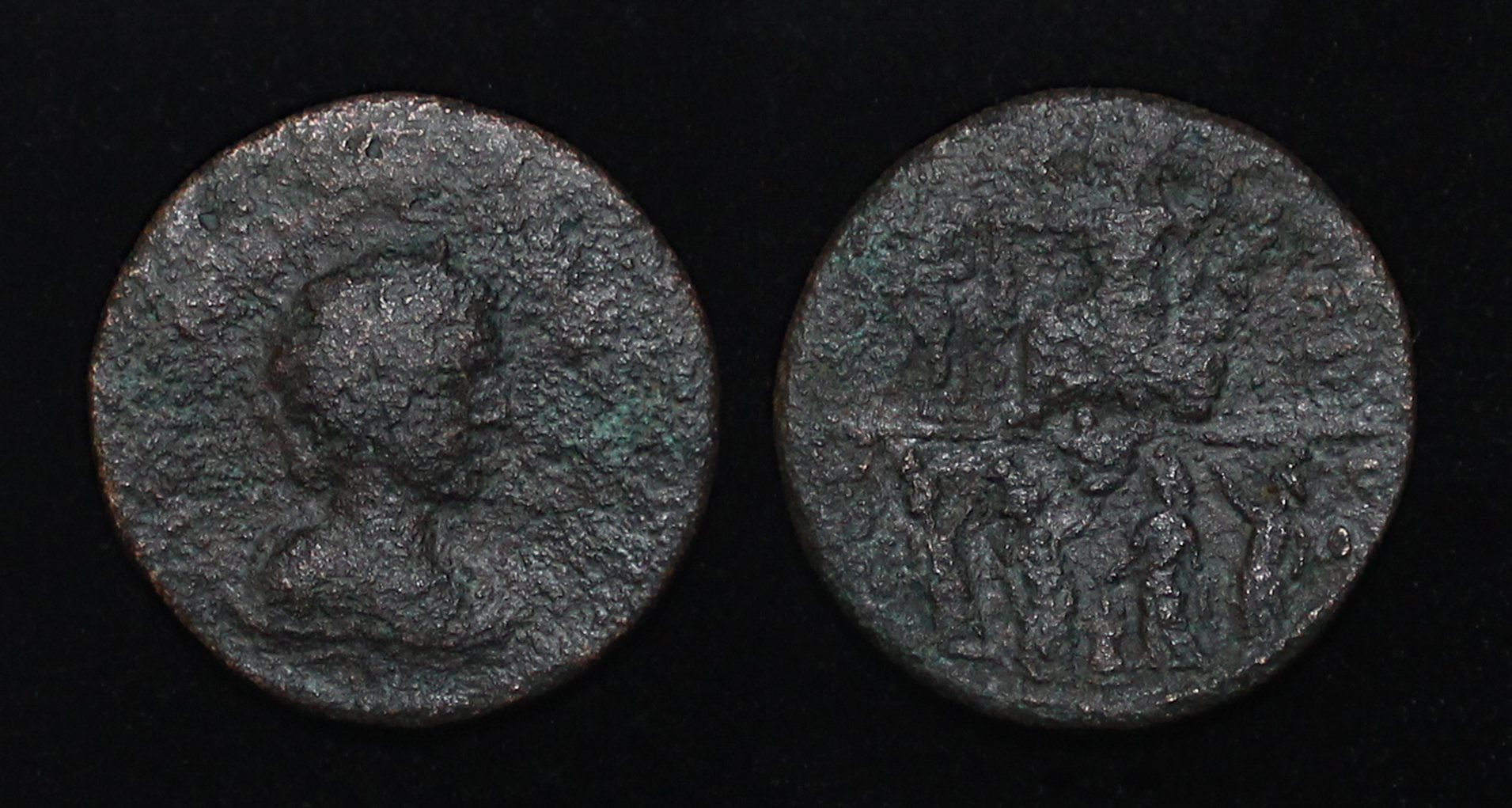 D-Camera Ocacilia Severa AE 27 Coele-Syria, Damascus Tyche-Astarte 244-49AD 17.55g 11-21-23.jpg
