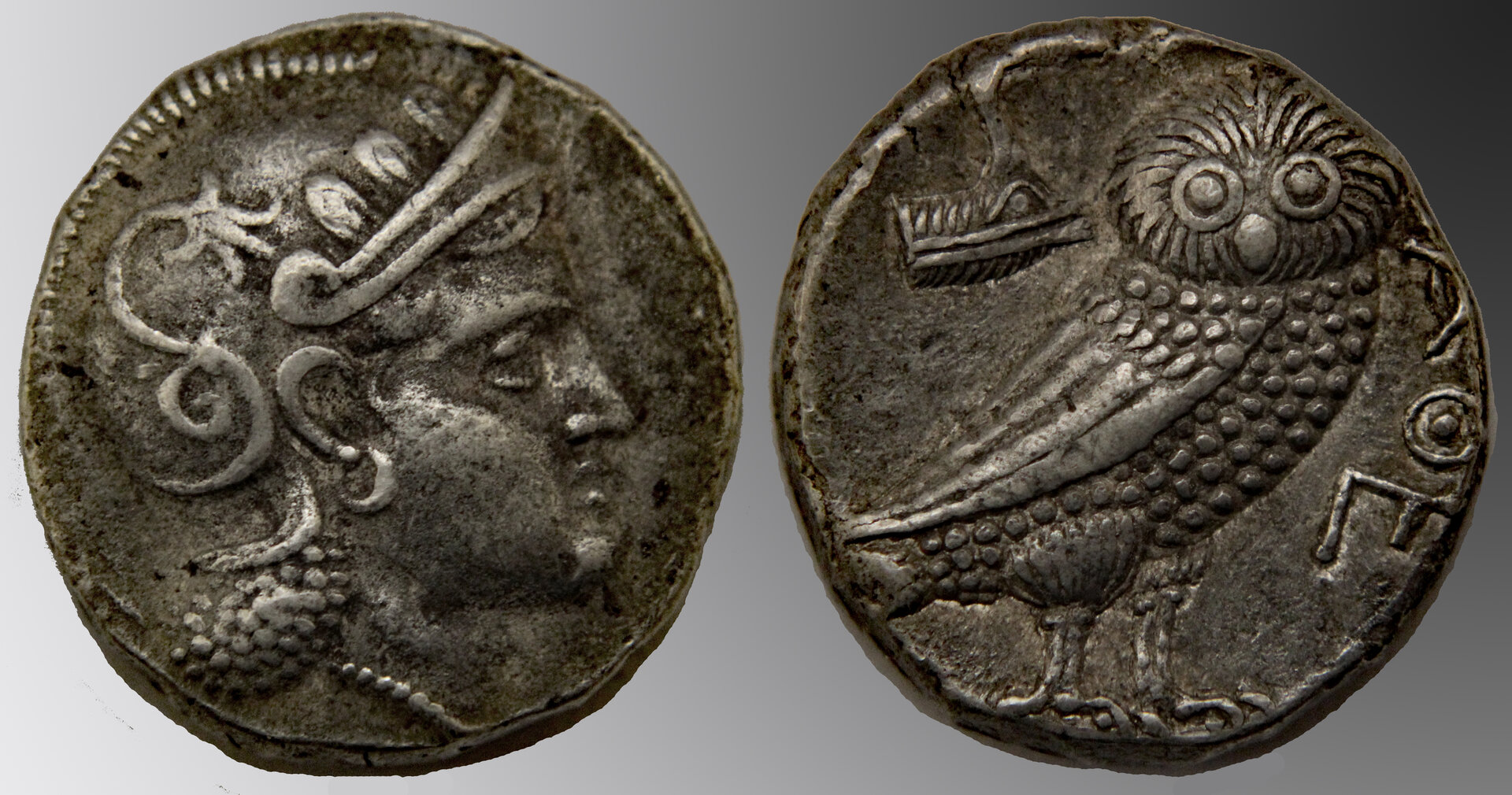 D-Camera Parthia tetradrachm imitation of Athens, 246-238 BC, 16.96g Roma  2-16-21.jpg
