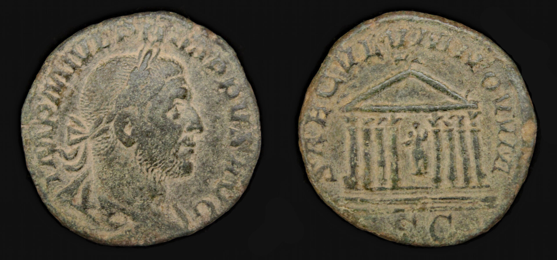 D-Camera Philip I sestertius 1000 anniv Rome 243AD RIC IV 164 14.54g Roma 82 1512 9-12-21.jpg