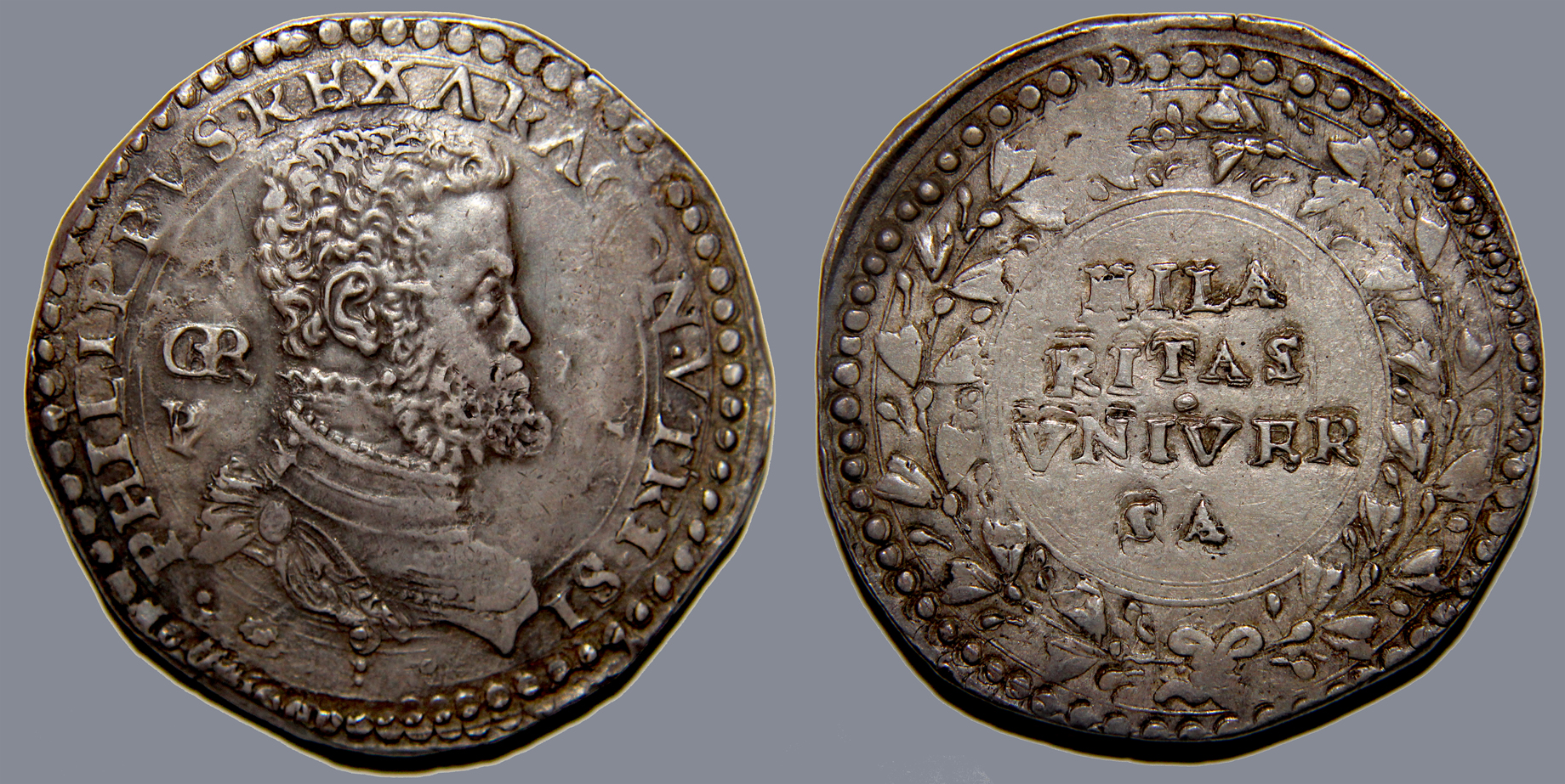 D-Camera  Philip II of Spain, scudo, Naples, 1564-1571,  29.7 g.  reduced image 11-15-20.jpg