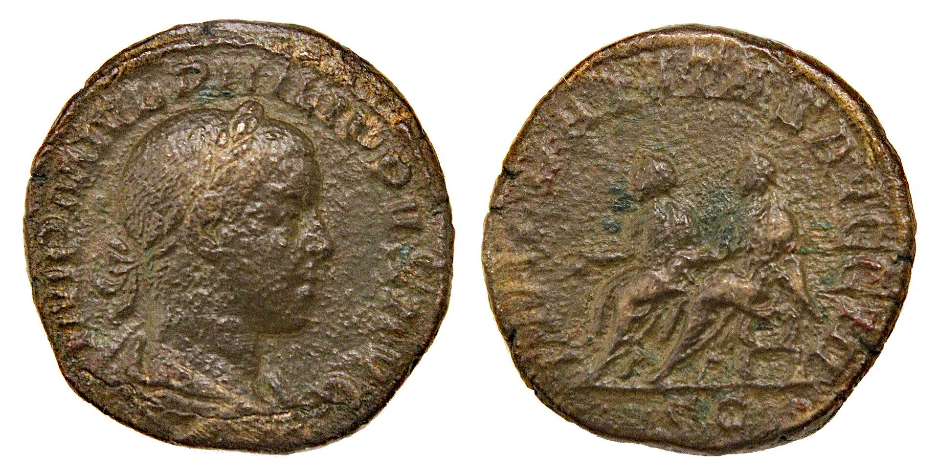 D-Camera Philip II sestertius 246-49AD Rome Phil IPhil II seated  RIC IV.3-267A 15.76g 12-5-23.jpg