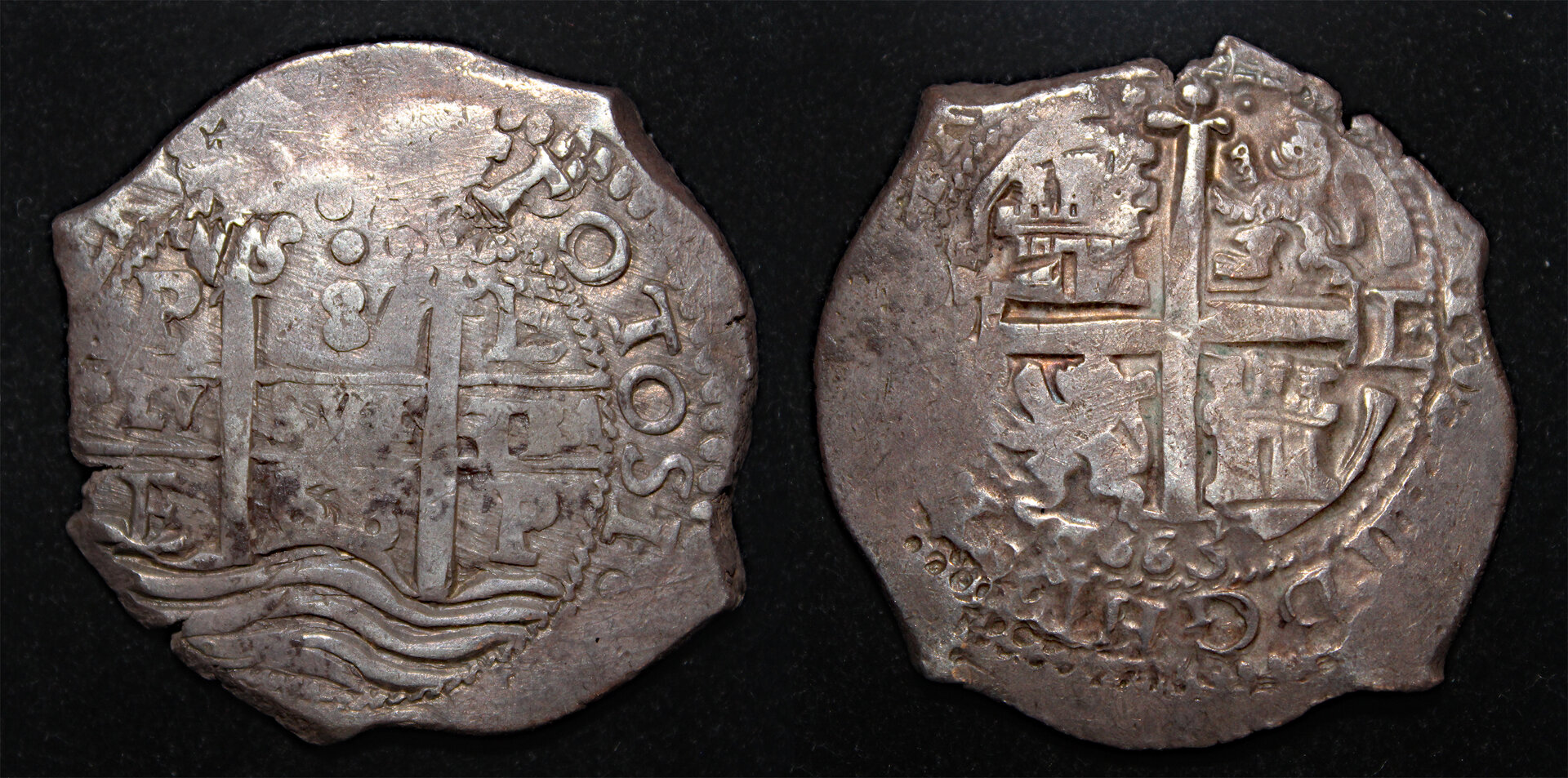 D-Camera Potosi 8 reales 1663 E Charles II KM 21 27.2 grams 1-31-25.jpg