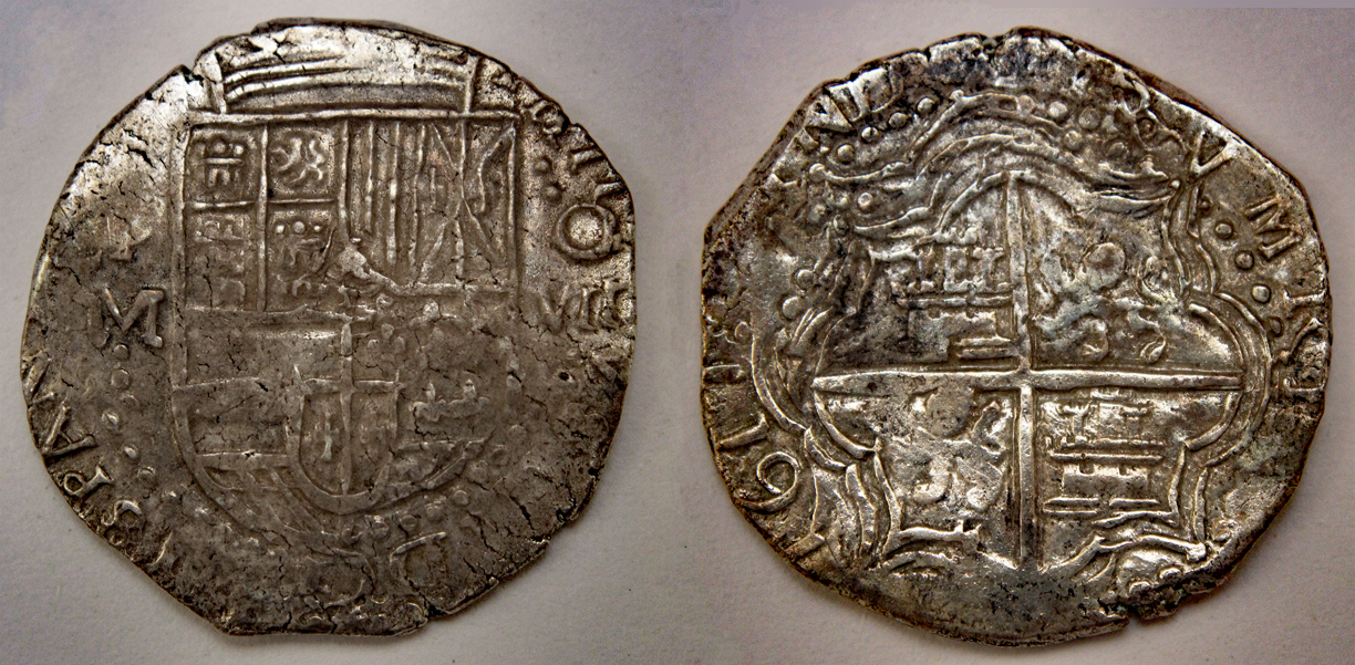 D-Camera Potosi 8 reales cob 1617 M 27.2g Atocha Ref Col no 208 WW 1990  6-27-21.jpg