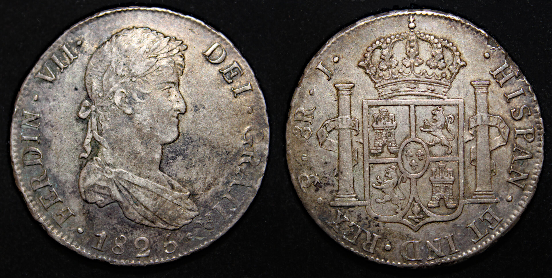D-Camera Potosi 8 reales Flash Ferdinand VII 1825J KM84, 26.81g rare 3-6-22.jpg