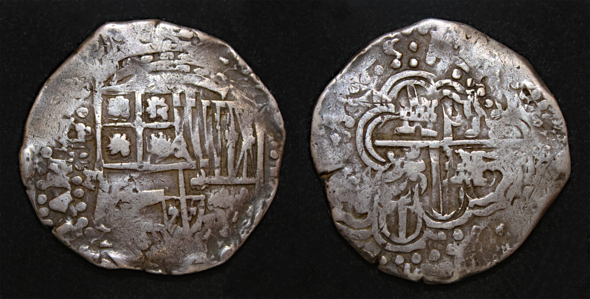 D-Camera Potosi 8 reales Philip IV 1645 T KM 19a 26.3g ex Mark Bir 6-22-25.jpg