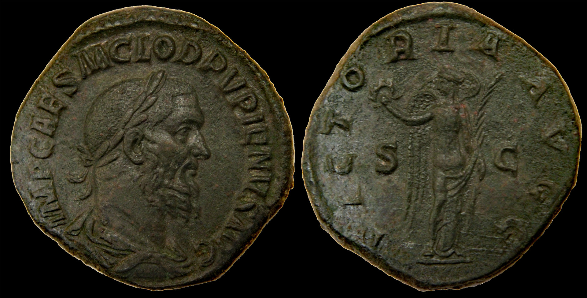 D-Camera Pupienus sestertius, 238 AD, Victory standing, CNG, 19.91 grams, RIC IV 23a 12-10-20.jpg