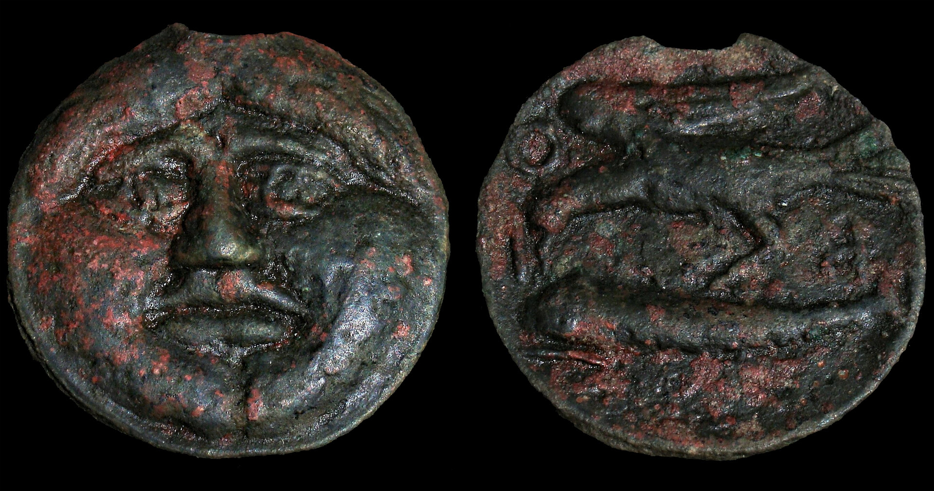 D-Camera, SCYTHIA. Olbia. Ca. 400-380 BC. Cast AE, 36mm, 20.85 gm, 12h, 9-8-20.jpg