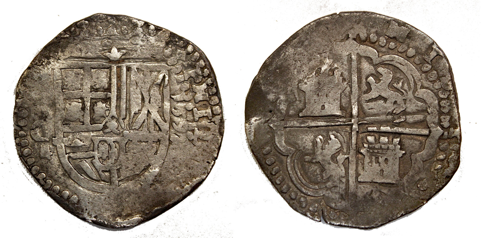 D-Camera Spain 4 reales Philip II Toledo 1595 C  13.5g Calico 424 3-24-25.jpg