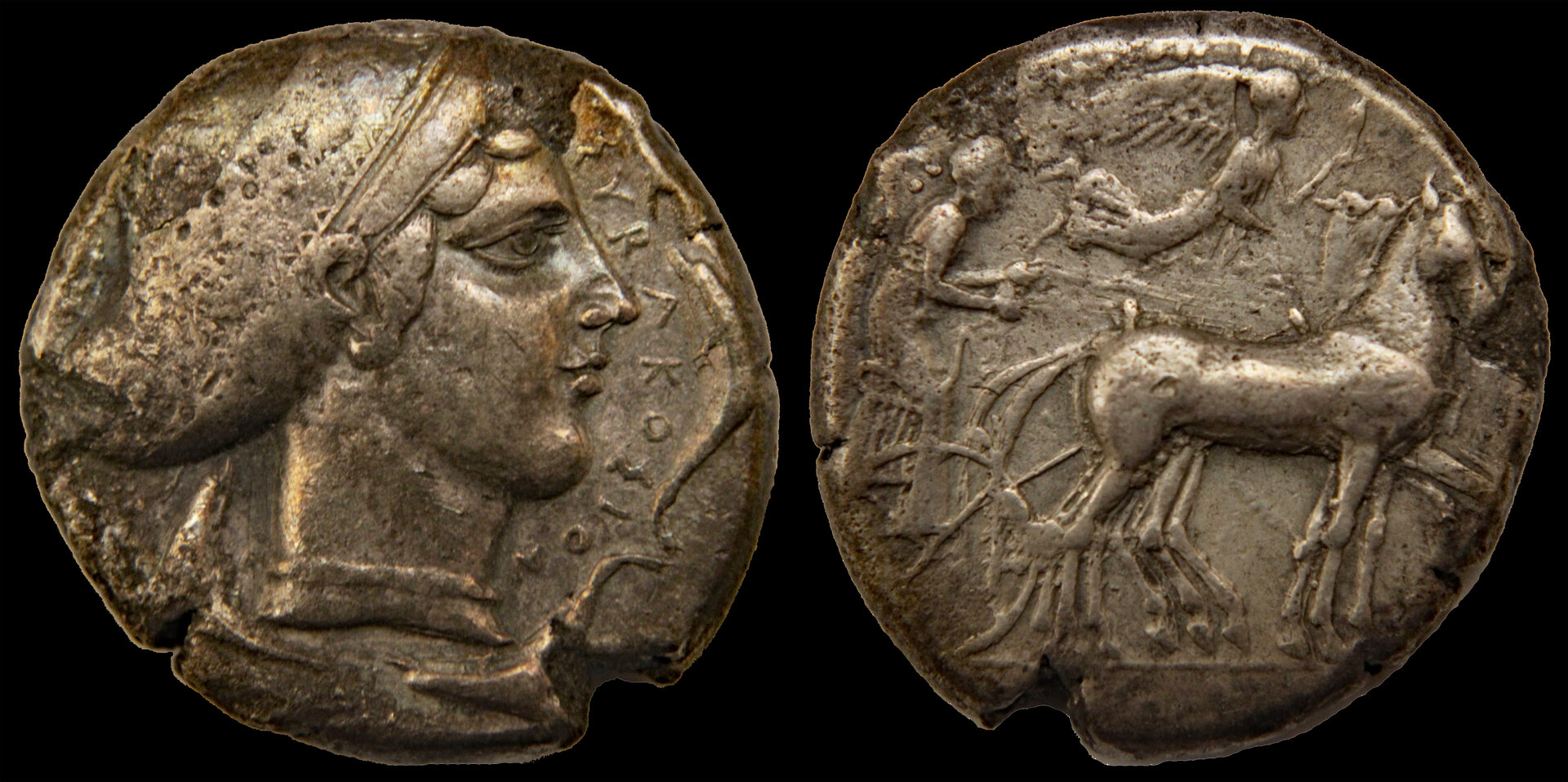 D-Camera Syracuse reshoot tetradrachm, 2nd democracy 460-406 BC, 17.3 g  12-2-20.jpg
