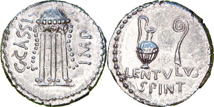D2 - Cassius (Tyrannicide) AR denarius - dual.JPG