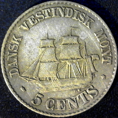 Danish West Indies 5 Cent 1859 obverse 40pct.jpg