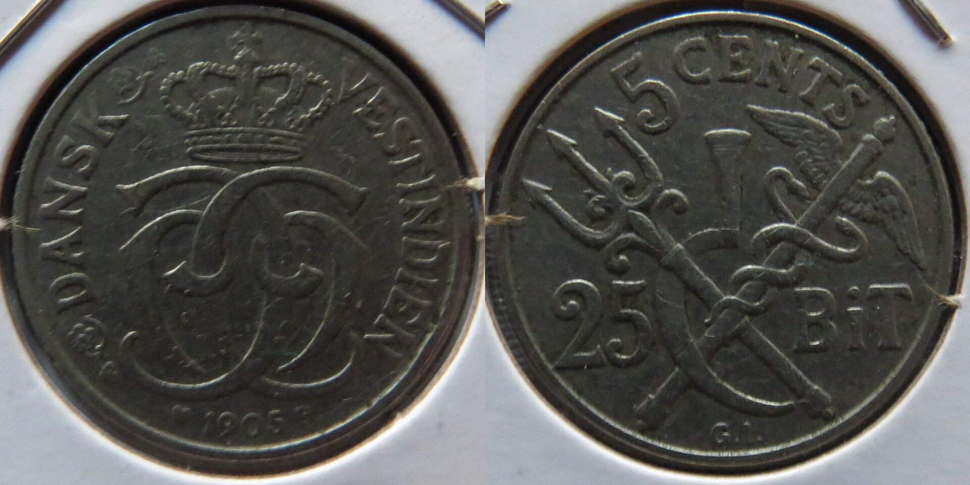 Danish West Indies 5 cents 25 bits 1905.jpg