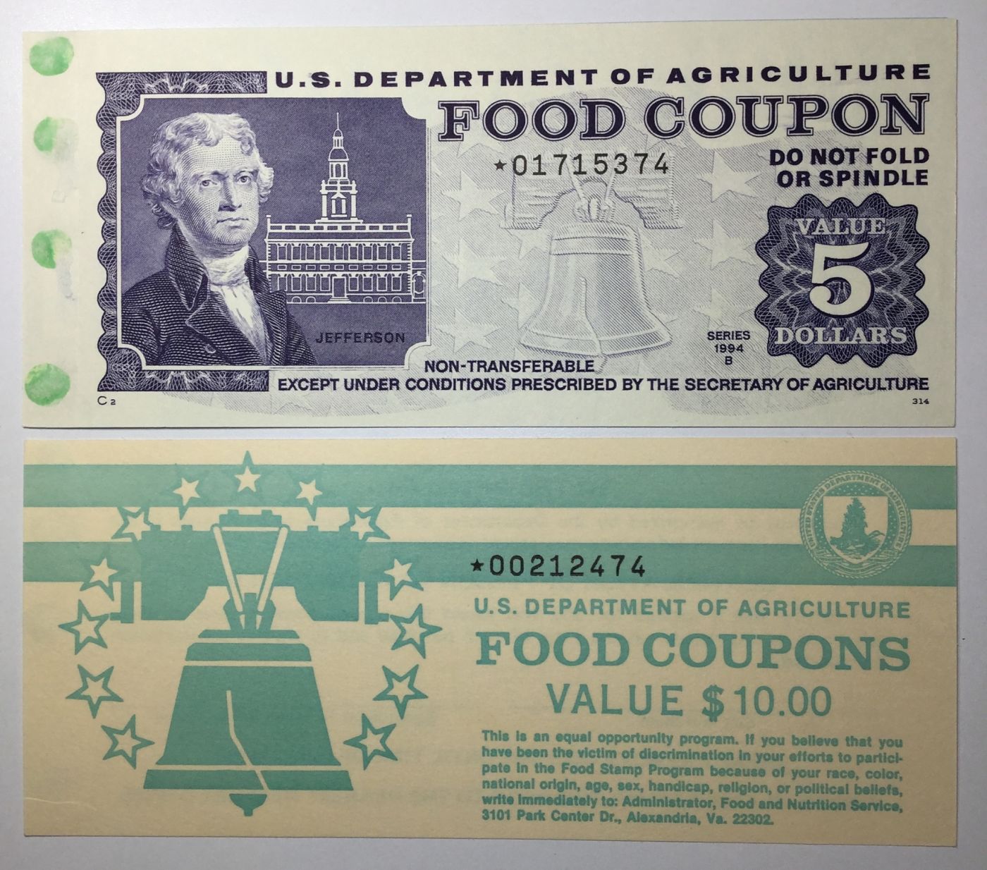 USDA Food stamp sellers of Ebay Coin Talk