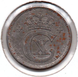 Denmark - 1 Øre - 1918 VBPGJ - KM #812.1a - Obv.jpg
