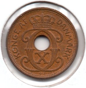 Denmark - 1 Øre - 1940 NGJ - KM #826.2 - Obv.jpg