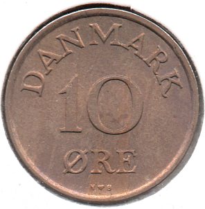 Denmark - 10 Øre - 1949 NS - KM #841.1 - Rev.jpg