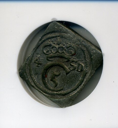 Denmark Christianstad Siege 4 Skilling Lead Klippe nd uniface 734.jpg