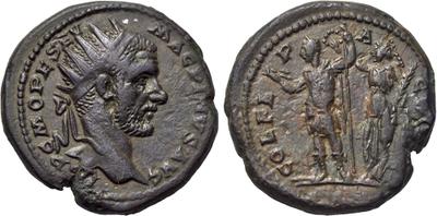 Deultum, Thrace - Macrinus cuirassed Emp w Nike Varb. 2090 - auct OBV LEGEND MATCH pic.jpg