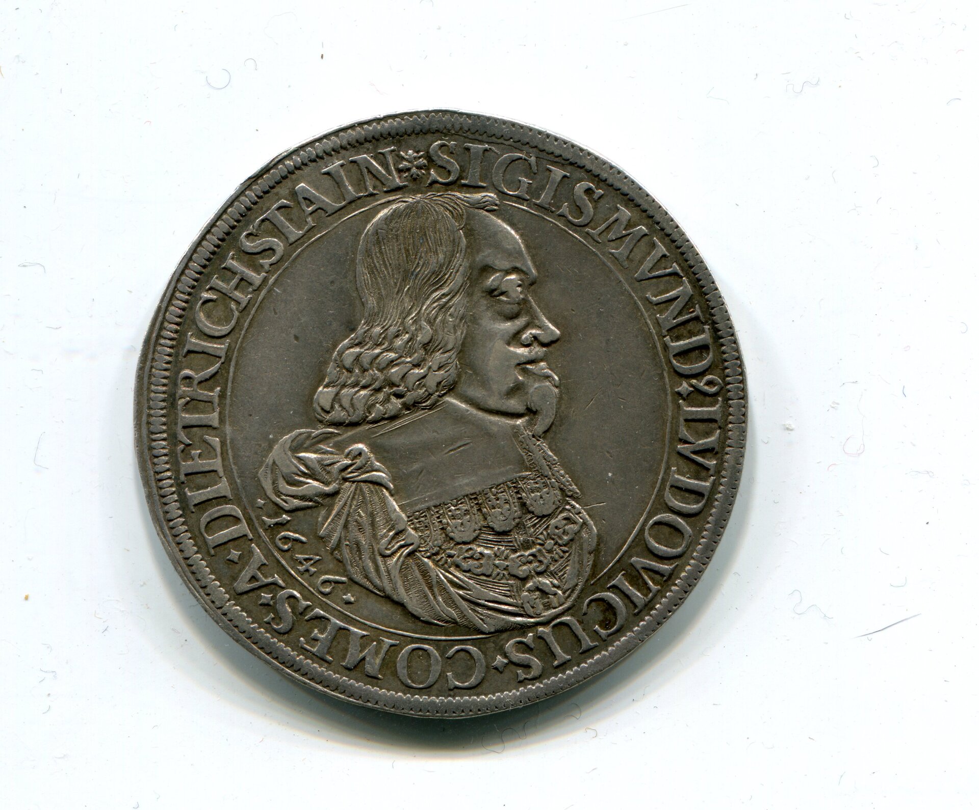 Dietrichstein Sigismund Ludwig Taler 1646 LD obv 896.jpg
