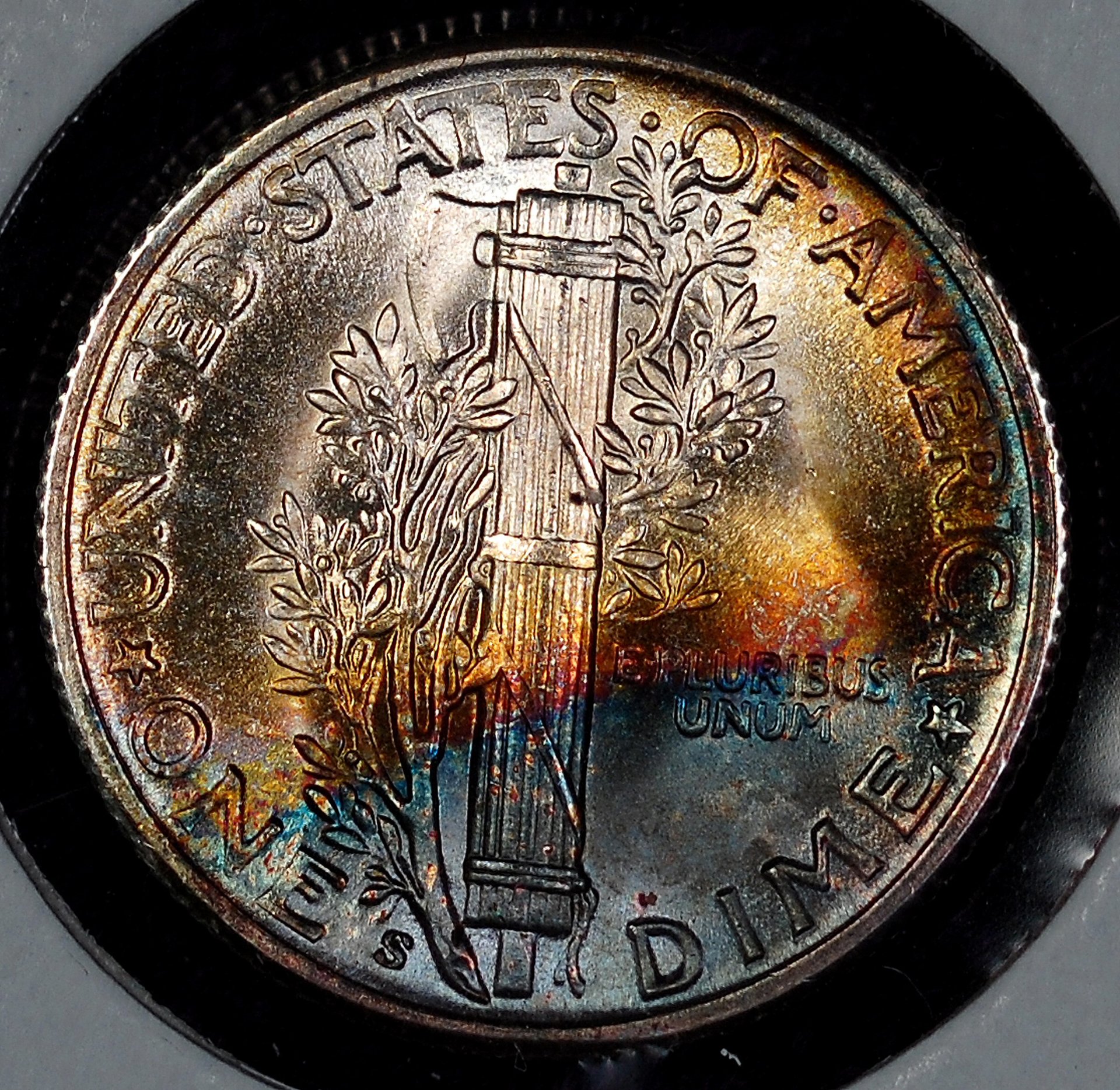 Dime 1944-S toned rev raw.jpg