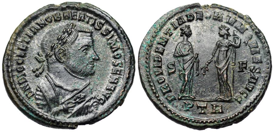 Diocletian abdication follis, Trier mint, jpg image.jpg