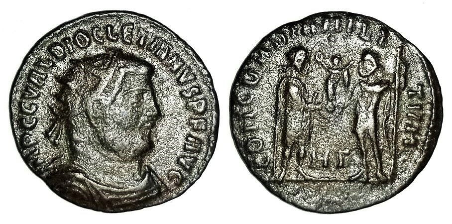 Diocletian CONCORDIA MILITVM Heraclea post-reform radiate.jpg