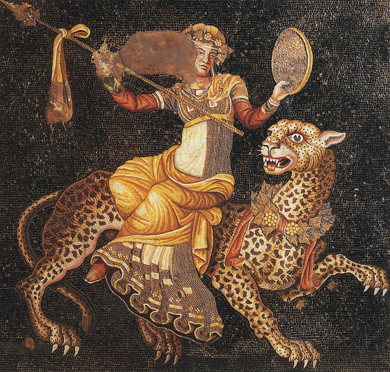 Dionysos riding panther, Delos, House of Masks.jpg