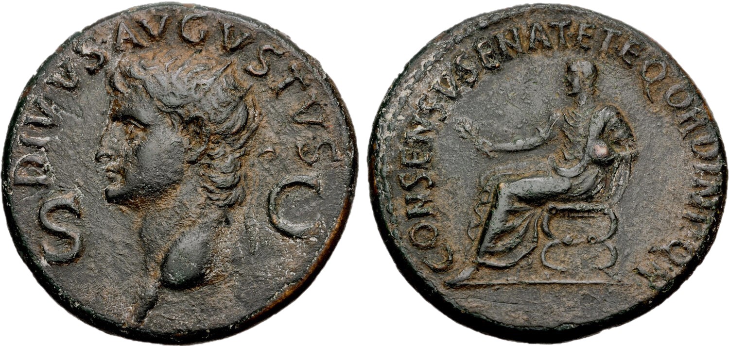 Divus Augustus Dupondius ANS Huntington ED.jpg