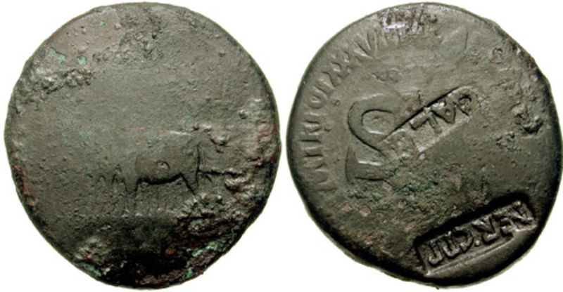 Divus Augustus sest GALBA countermark.jpg