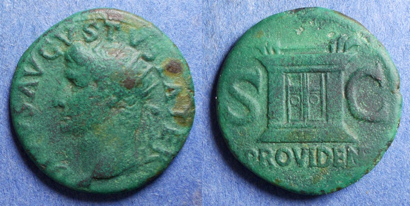 Divus Augustus - (Tiberius) - AE As 9.91g 26.5mm, nice green patina.jpg