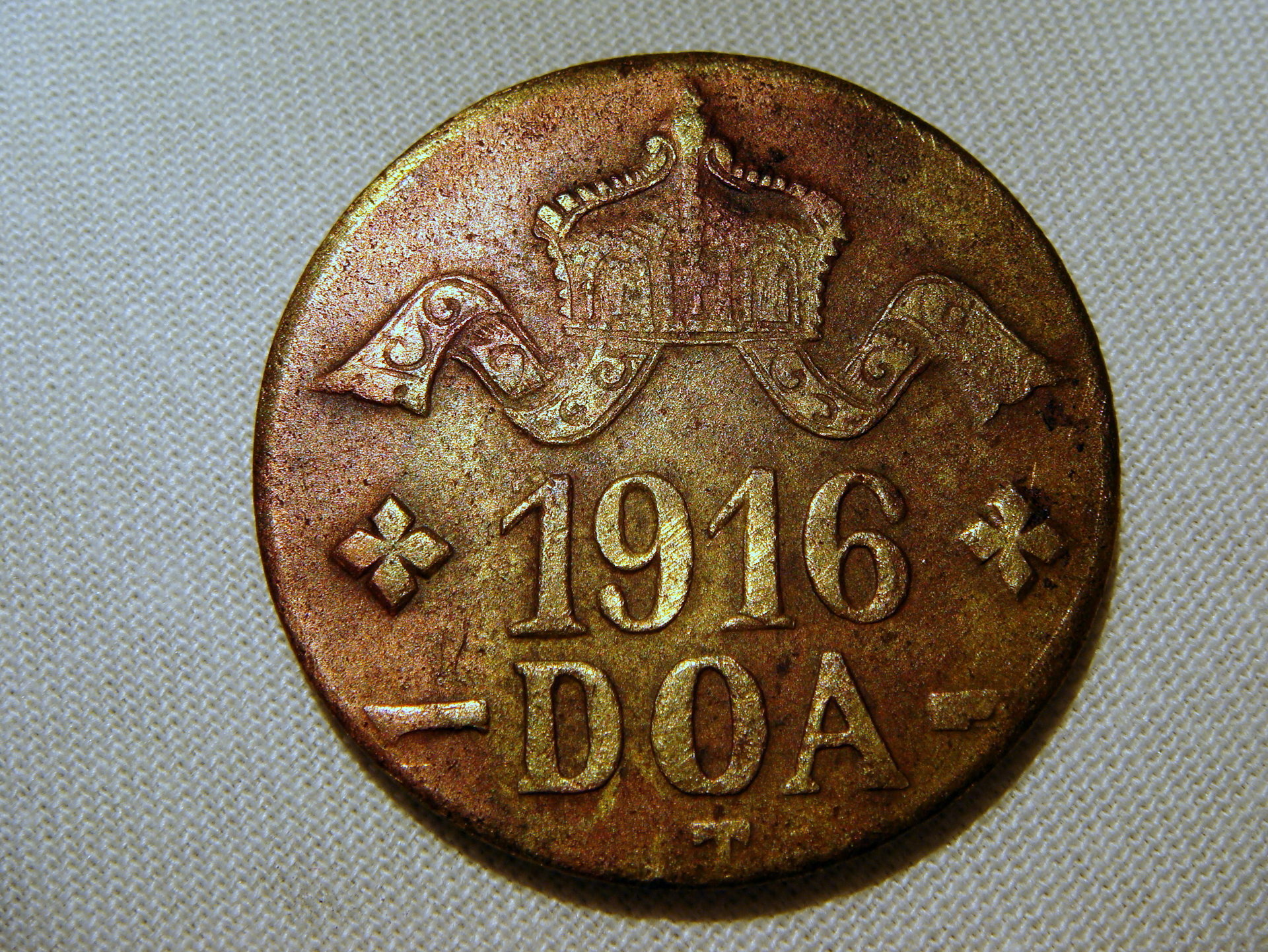 DOA 1916, 20 Heller, Type A-A, brass, Obv.jpg