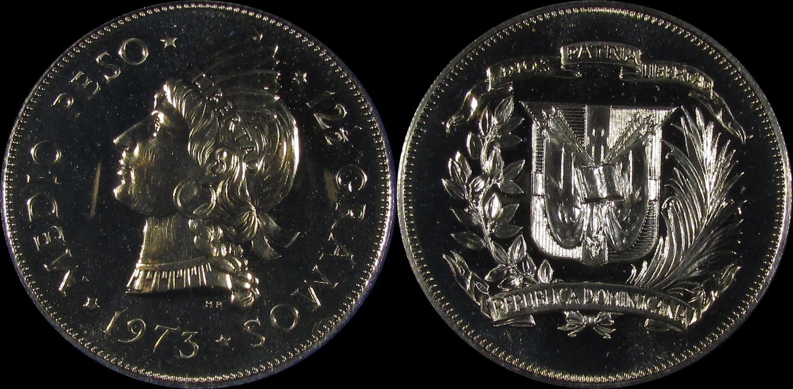 Dominicar Republic 1973 Proof Half Peso.jpg