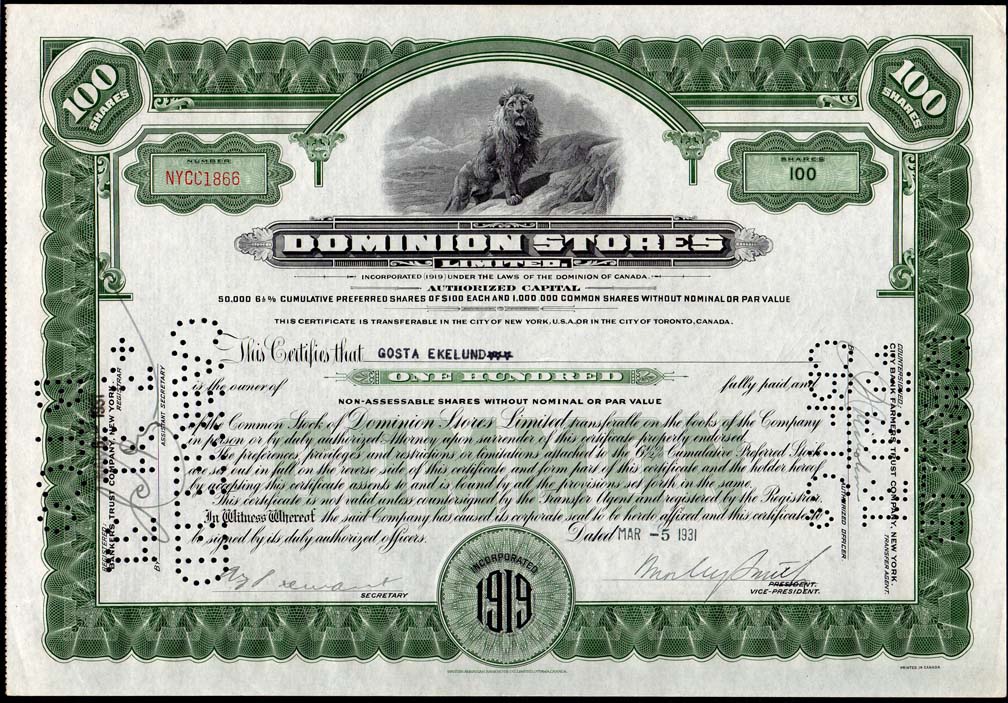 Dominion Stores stock.jpg