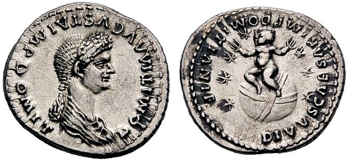 Domitia Denarius Child Globe Cederlind 2010.jpg