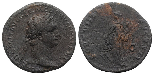 Domitian (81-96). Æ As (27mm, 10.89g, 5h). Rome, 92-4..jpg