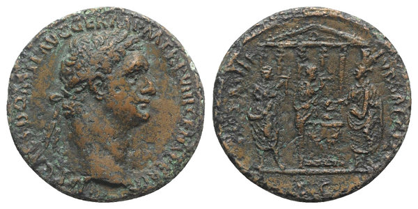 Domitian (81-96). Æ As (27mm, 9.67g, 6h). Secular Games issue. Rome, AD 88.jpg